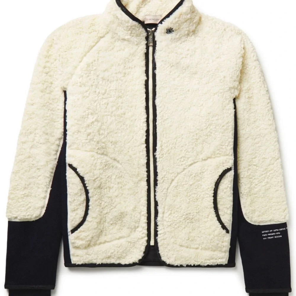 Moncler Genius - 7 Moncler Fragment Wool-Fleece and Jersey Zip-Up Cardigan - Picture 3 of 8